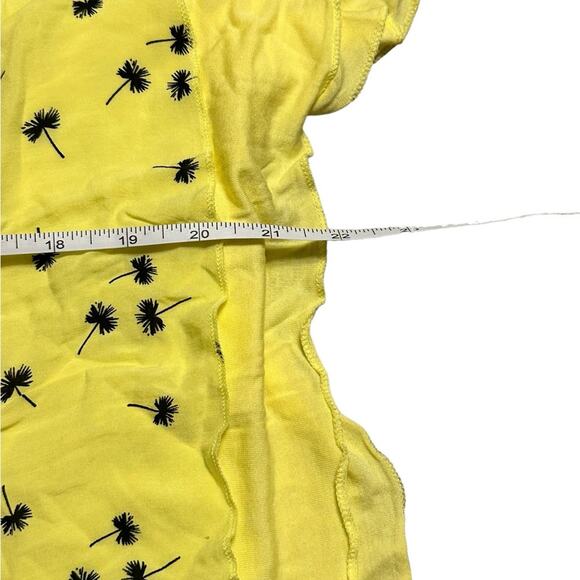 MNG by Mango Yellow Flower Palm Tree High Low Tank Size Medium - Picture 3 of 5